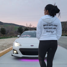 Load image into Gallery viewer, DRIVE SAFE ANAK HOODIE (WHITE)