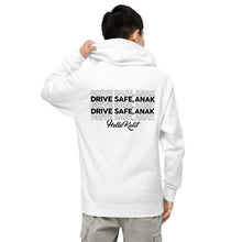 Load image into Gallery viewer, DRIVE SAFE ANAK HOODIE (WHITE)
