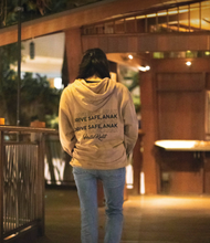 Load image into Gallery viewer, DRIVE SAFE ANAK HOODIE (SANDSTONE - ONLY 3XL LEFT)
